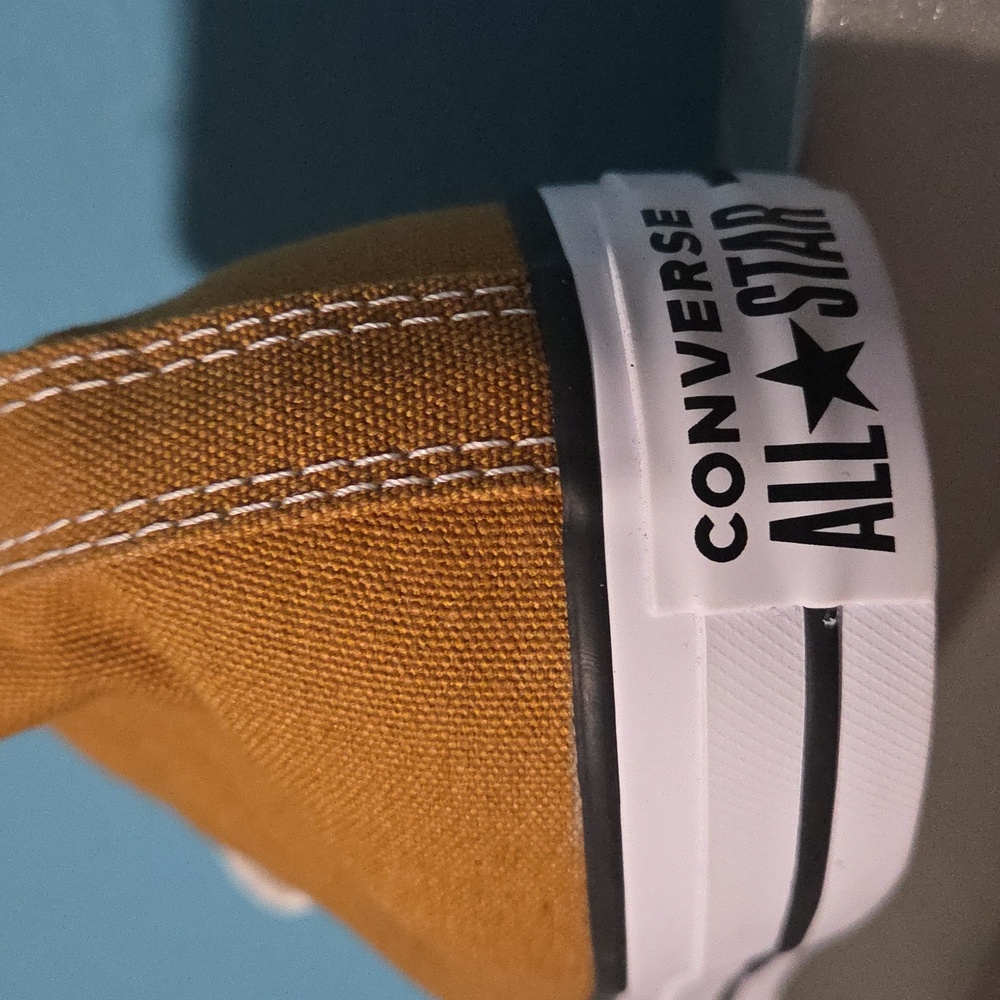 Converse Chuck Taylor All Star Hi Canvas Sneaker 'Wheat/White' A09971C Mustard - Picture 14 of 14